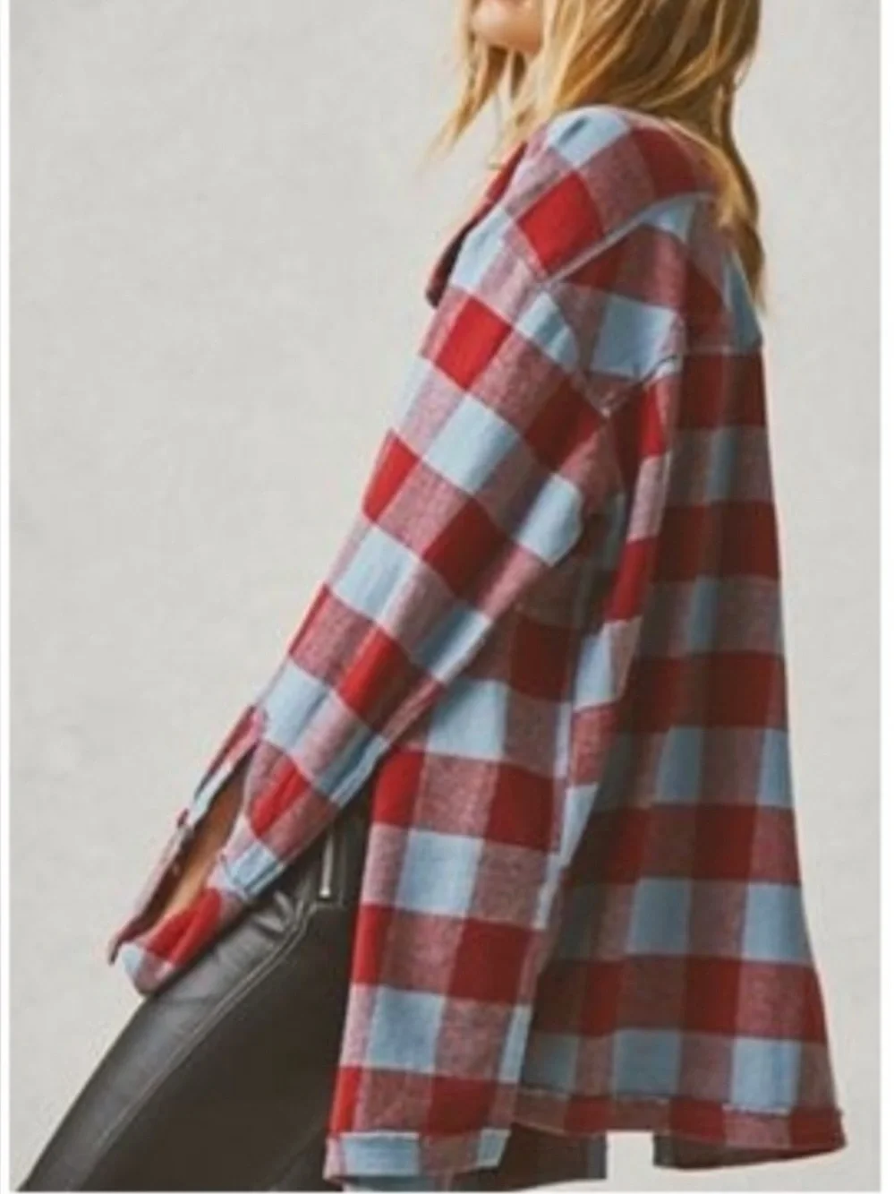 Free People So Long Summer Plaid Shacket - Picture 1 of 5